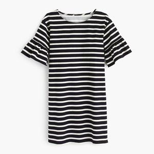 J. Crew Ruffled Bell Sleeve Dress Small NEW
